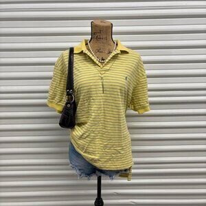 Yellow and blue striped Polo Ralph Lauren polo shirt